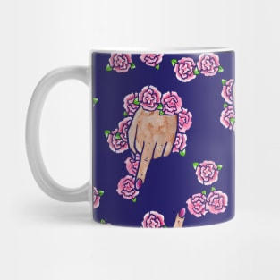 Middle finger Floral Mug